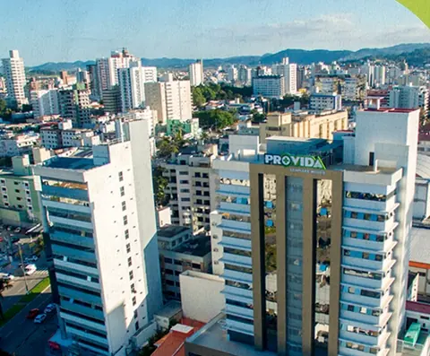 Vista aérea do Complexo Médico Provida
